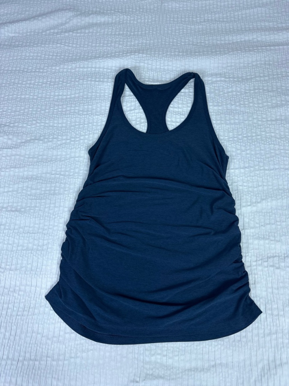 Beyond Yoga Navy Racerback Ruched Tank - Picture 7 of 7